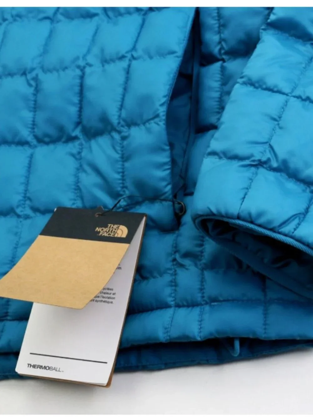 The North Face ThermoBall Jacket Men's Size L Blue Insulated Puffer TNF DWR New